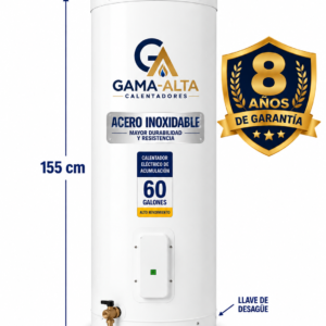 Calentador de Acumulación Eléctrico 60 galones 110 v / 220 v  En Acero inoxidable