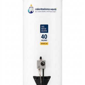 Calentador A Gas de 40 Galones Galvanizado (Garantía de 1 Año)