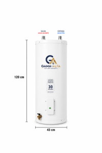 Calentador de Agua Eléctrico de 30 Galones en Acero inoxidable 110v / 220v