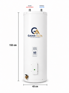 Calentador de Acumulación Eléctrico 60 galones 110 v / 220 v En Acero inoxidable