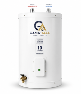 calentador de Acumulación eléctrico inoxidable de 10 galones Gama Alta
