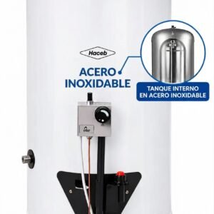 Calentador Haceb a Gas de 10 Galones en Acero Inoxidable
