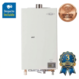 Calentador Haceb de 10 litros automodulante tiro forzado A gas propano / gas natural