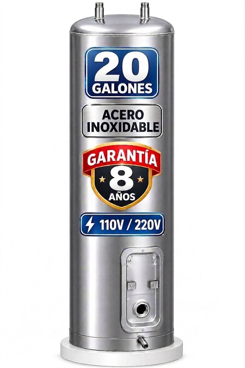 Cápsula Tanque Interno Eléctrico 20 Galones en Acero Inoxidable (110V / 220V) Haceb, Mabe, Bosch, Cimsa