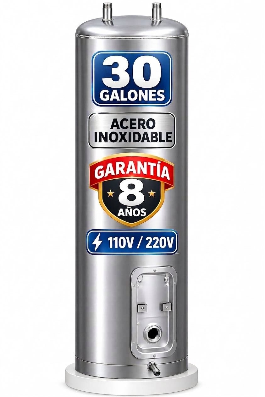 Cápsula Tanque Interno Eléctrico 30 Galones en Acero Inoxidable (110V / 220V) Haceb, Mabe, Bosch, Cimsa.