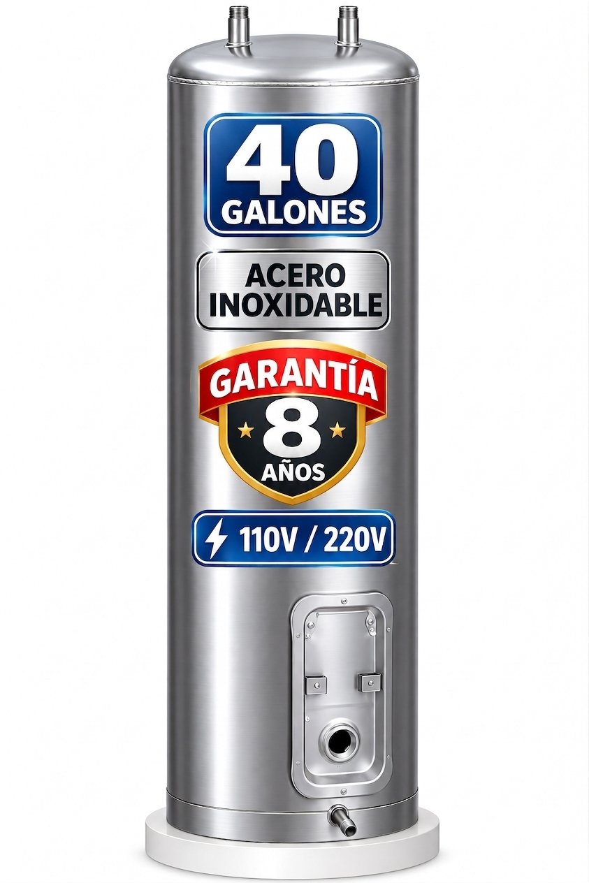 Cápsula Tanque Interno Eléctrico 40 Galones en Acero Inoxidable (110V / 220V) Haceb, Mabe, Bosch, Cimsa